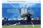 LONDON, ENGLAND - JUNE 08:  Jo-Wilfried Tsonga of France during a practice session ahead of the AEGON Championships at Queens Club on June 8, 2014 in London, England.  (Photo by Jan Kruger/Getty Images)